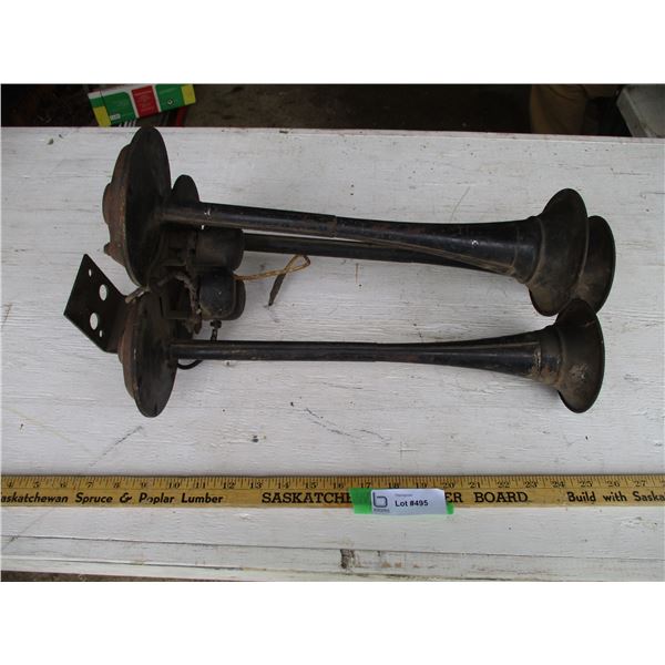 Set of Vintage Vehicle Horns