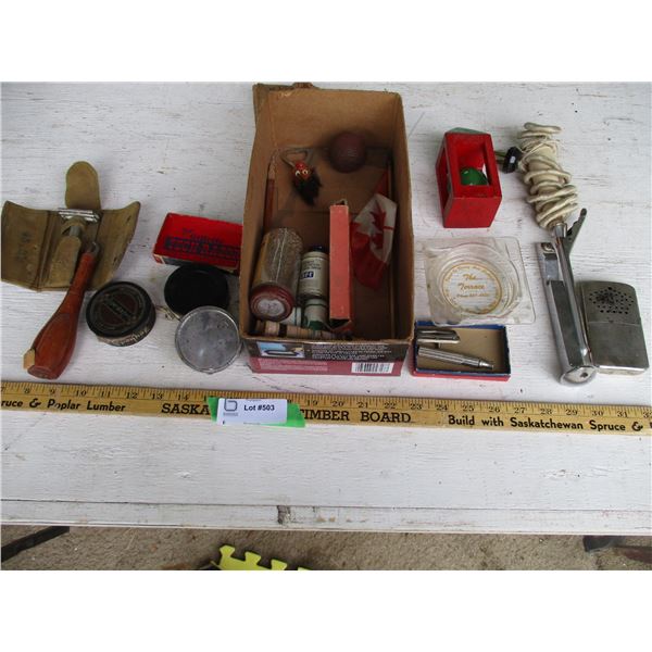 Razors, Advertising Ash-Tray, Hand Warmer, Misc.