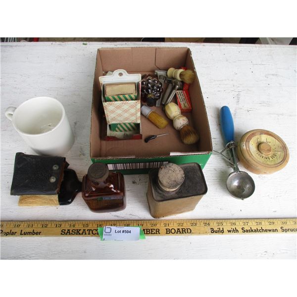 Match Holders, Shaving Brushes, Razors, Misc.