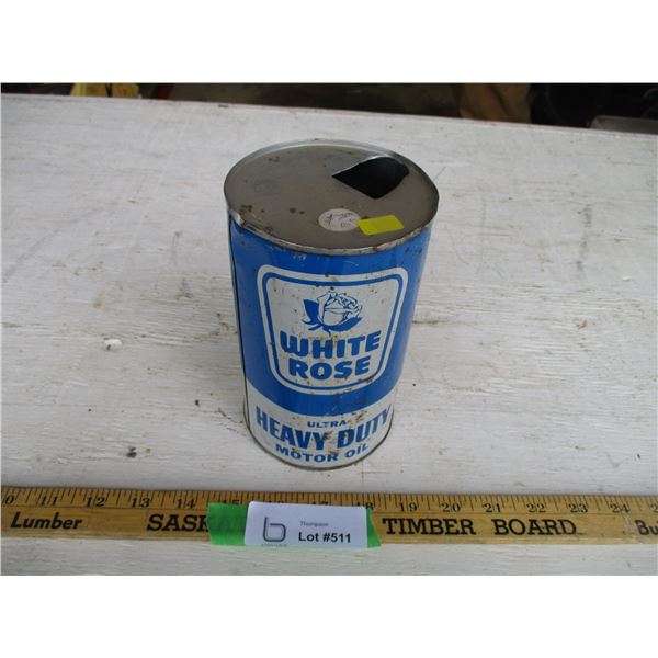 White Rose Heavy Duty Empty Oil Tin