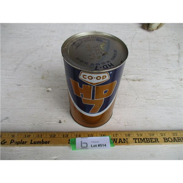 CO-OP HD7 10W-30 Motor Oil Tin (Full)