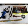 Image 1 : 12v Powerfist Cordless Drill, Butcher Knives, C-Clamps, Misc.