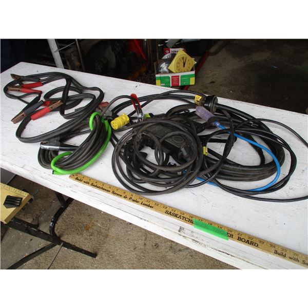 220V Extension Cord, (2) Booster Cables