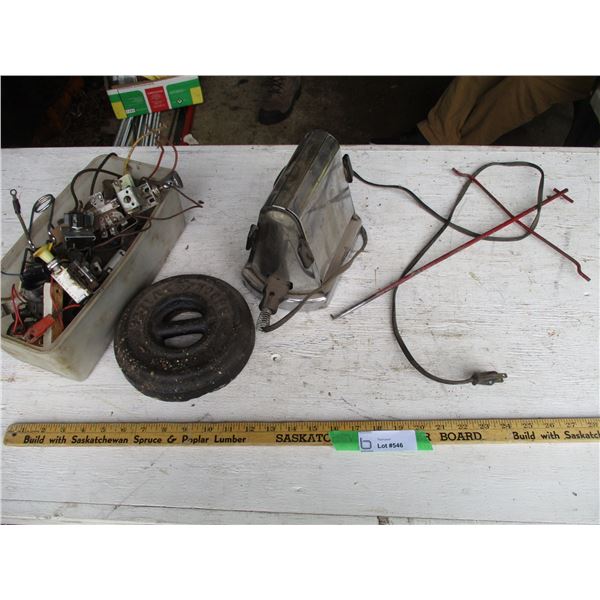 Horse Tie-Down Weight, Vintage Flip Toaster, Misc.