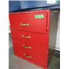 Image 2 : Red Wooden Storage Cabinets