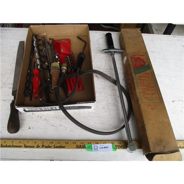 Wooden Auger Bits, Rasps, Misc.