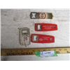(4) Bottle Openers (Esso, Colt 45, Massey 66, Molson Lite)
