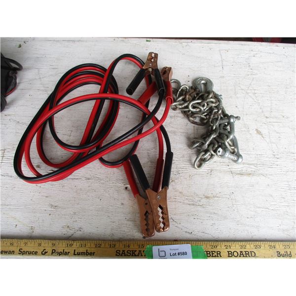 Booster Cables with Chain