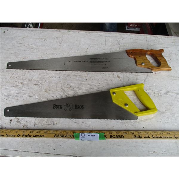 (2) Handsaws (1 - BUCK BRO.S)