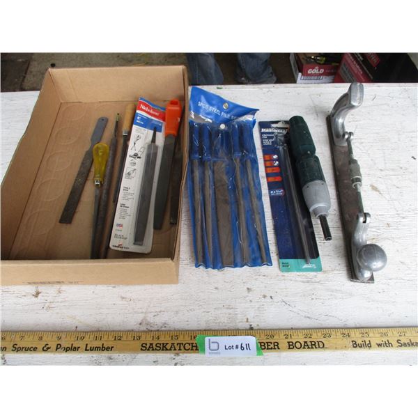 Rasp, Files, Cordless Drill,