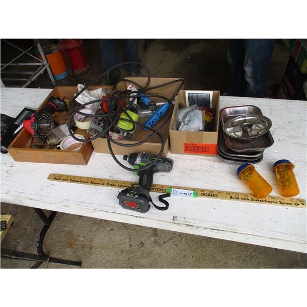 Timing Light, Drill, Magnetic Organizing Trays, Cord, Misc.