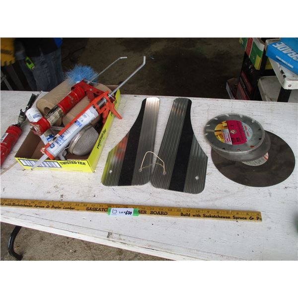 Cut Off Disks, Caulking Gun, Saw Blades, Running Board Guards