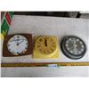 Image 1 : (3) Clocks (Caravelle, Westclox)
