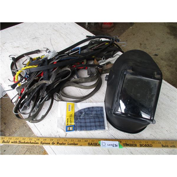 Welding Helmet, Tie Straps, Welding Cap