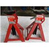 Image 2 : (2) 2 Ton Mastercraft Jack Stands