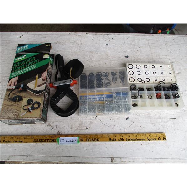 (2) O-Ring Kits, Hair Pin Kit, Adjustable Band Clamp