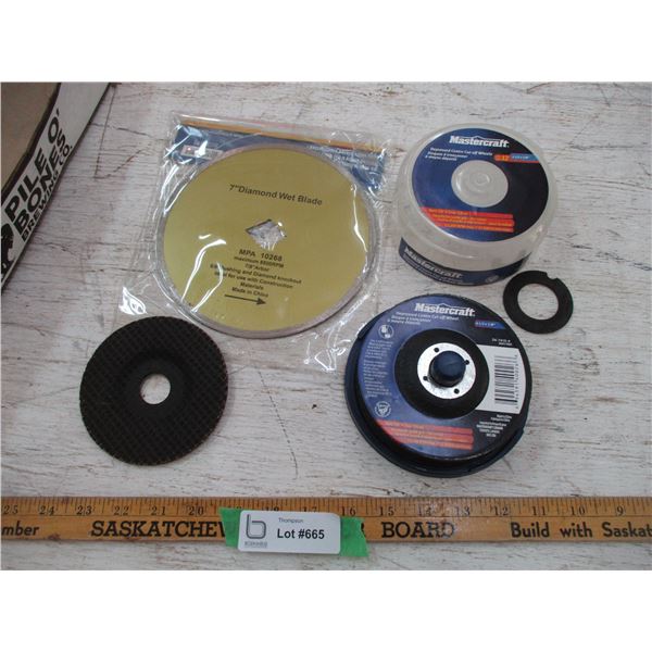 7" Diamond Wet Blade, Mastercraft Cutoff Wheels