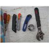 Image 2 : Screw Drivers, Crescent Wrench, Utility Knives, Misc.