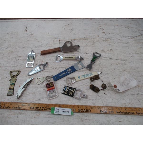 Bottle Openers, Slot Machine Tokens
