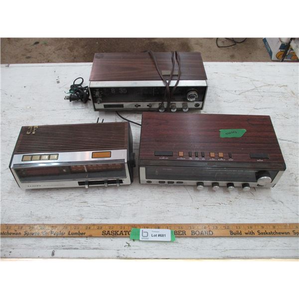 (3) Alarm Clocks (Sears Clock Works)