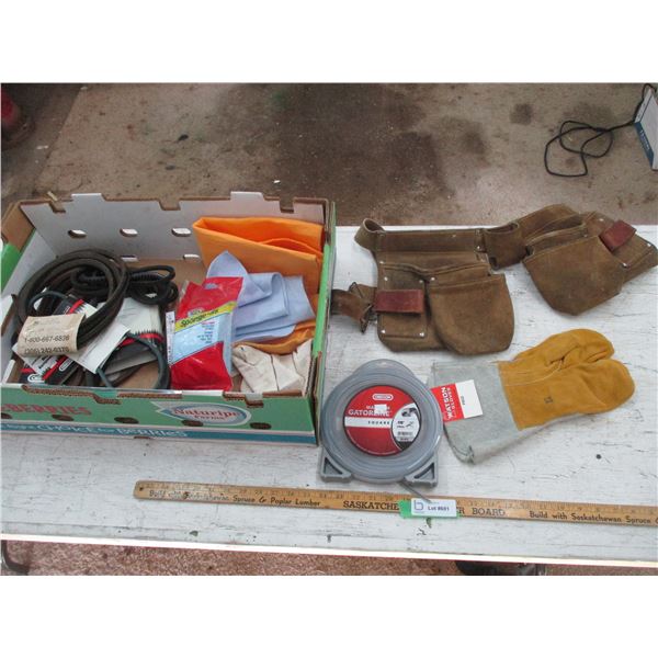 Tool Belt, Pair of Watson Gloves (New), Replacement Line