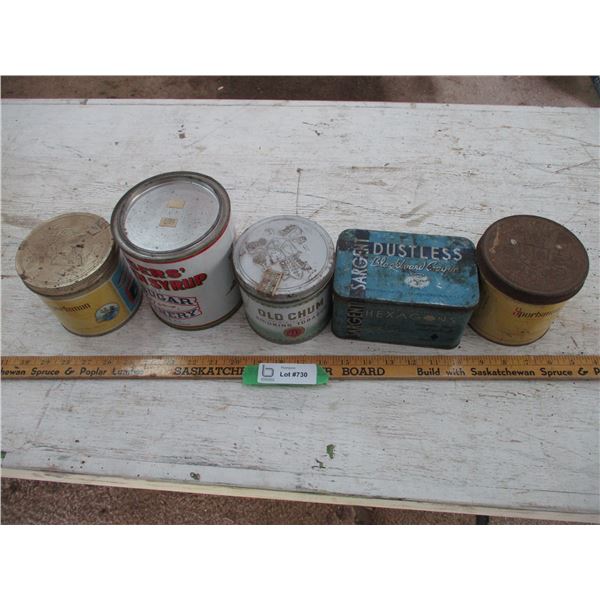 Mixed Lot of Tins (Roger's Syrup)
