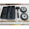 Image 1 : (2) Utility Tires, Trays, Rubber Mallet