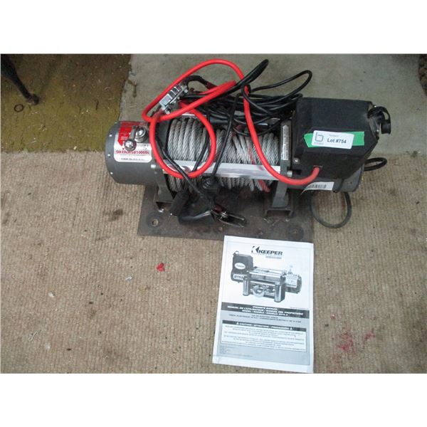 Keeper 12V DC Electric Winch