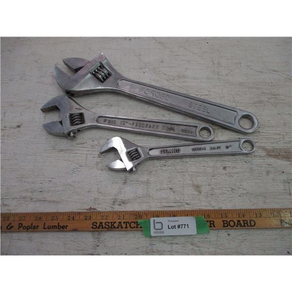 (3) Crescent Wrenches