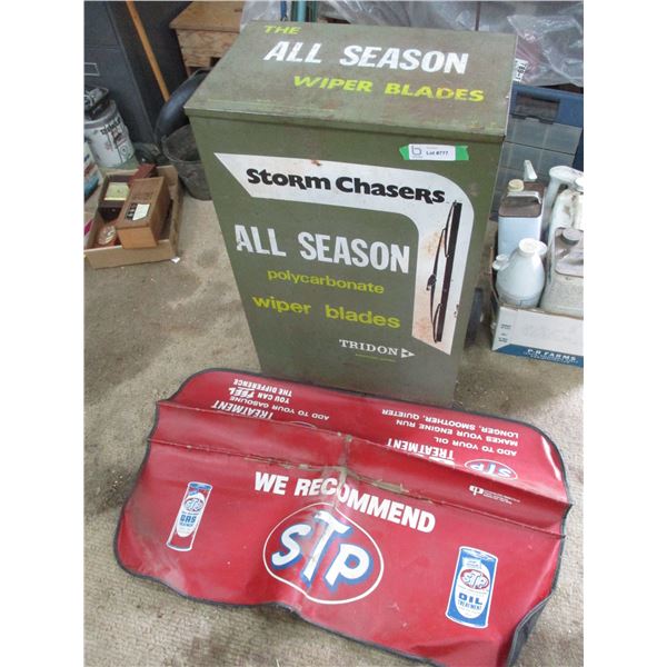 Storm Chasers All Season Wipe Blades Display Cabinet, STP Car Cover, Misc.