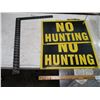 Image 2 : (2) No Hunting Signs, (2) Pieces of Plexi Glass, 2' Square
