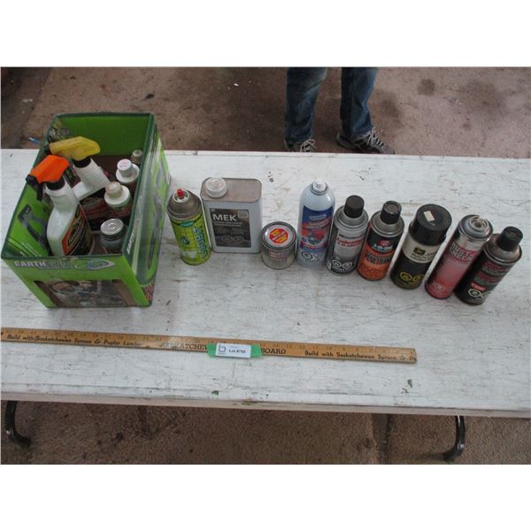 Partial Fluids (Gunk, Rust Remover, Lithium Grease, Armour All, Misc.)