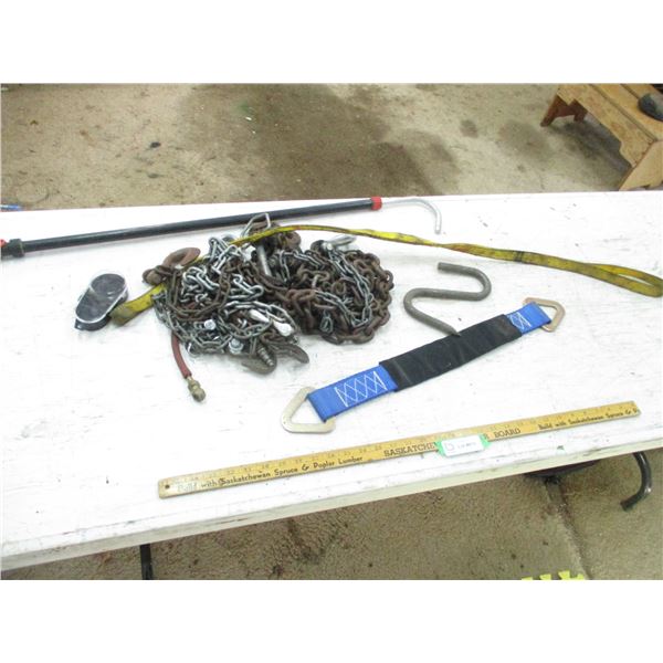 Chains, Lift Strap Hooks, Gutter Wand