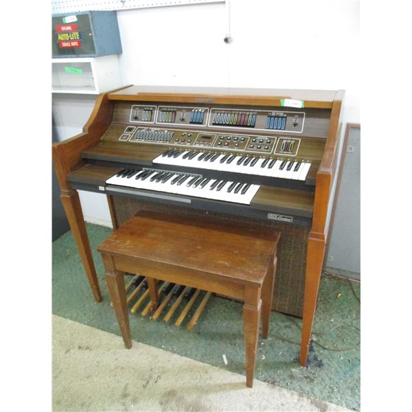 Baldwin Electric Organ Keyboard with Bench & Song Books