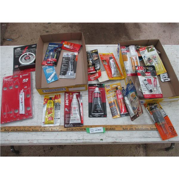 (2x Bid Price) Silicone, Locktite, Polycase Protractor, Sealant Related Items