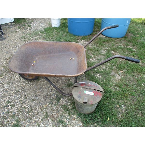 Wheel Barrow, Fuel Pail