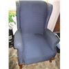 Image 1 : Queen Ann Blue Reclining Chair