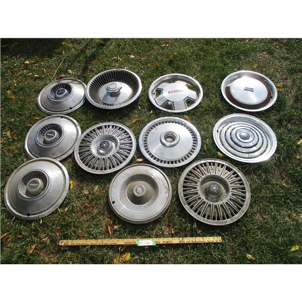 Vintage Hub Caps (GMC, Pontiac, (3) Dodge Division)