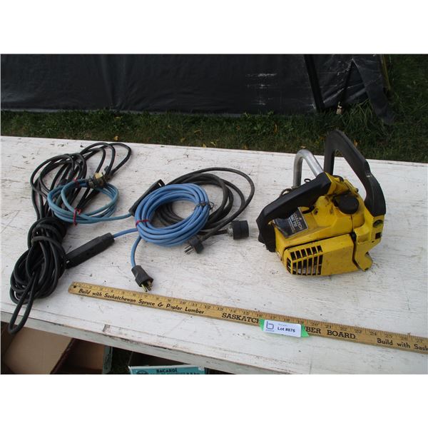 McCulloch 110 Parts Chainsaw, Extension Cords Bodnarus Auctioneering