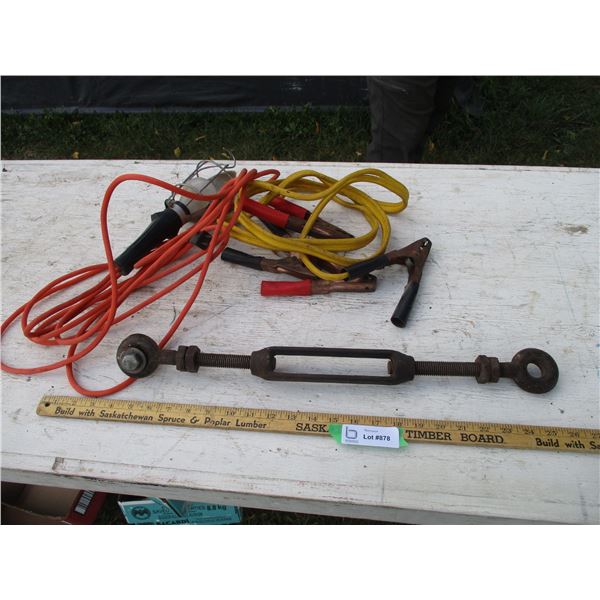 Turn Buckle, Trouble Light, Booster Cables