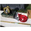 Image 1 : (2) Staplers, Coleman Stove, Tire Rim, Black & Decker Skill Saw