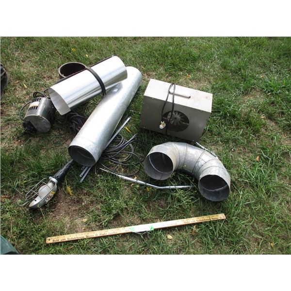 Heater, Trouble Light, Galvanized Pipe