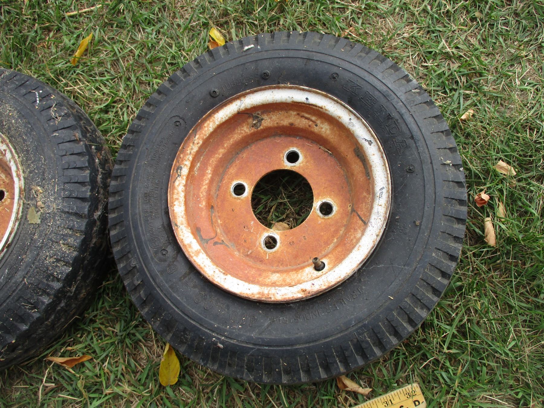 Small Utility Wheels (5 Have Rims) Bodnarus Auctioneering