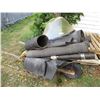 Image 1 : Wheel Barrow with Roll Roofing, Windshield, Broom
