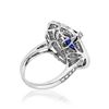 Image 4 : 3.21ct Natural Ceylon Blue Sapphire 14K White Gold Ring