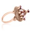 Image 2 : 14K Yellow Gold Ruby and Opal Ring