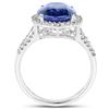 Image 2 : 5.23ct Tanzanite 14K White Gold Ring