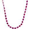 Image 2 : 40ct RUBY 14K WHITE Gold 24.5gm Necklace