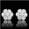 Image 1 : 14k White Gold 2.25ct Diamond Earrings