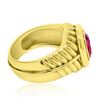 Image 2 : 2ct African Heated Pink Sapphire 18K Yellow Gold Ring